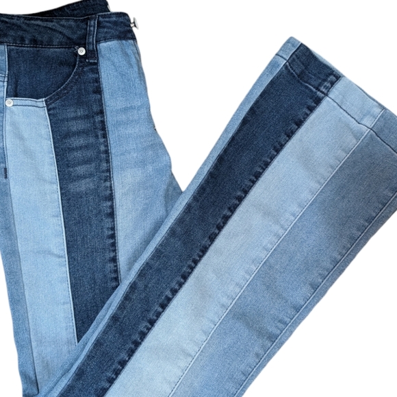 Habitual Kids Patchwork Panel Flare Jeans...Size 16 - Picture 3 of 8
